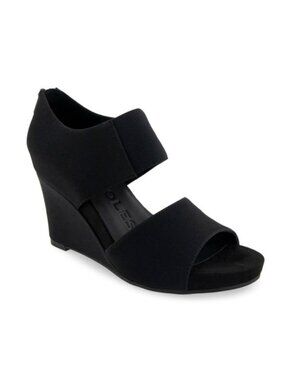 Aerosoles Women's Purdy Wedge Sandal Black Size 10 NEW